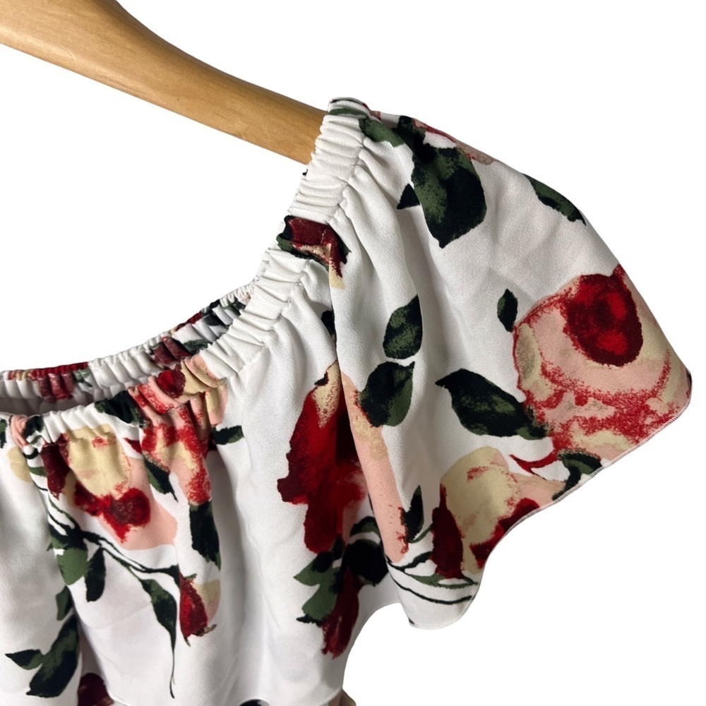 Wilfred Promener Blouse Floral Off The Shoulder Top Size Small Ruffle - Picture 8 of 14